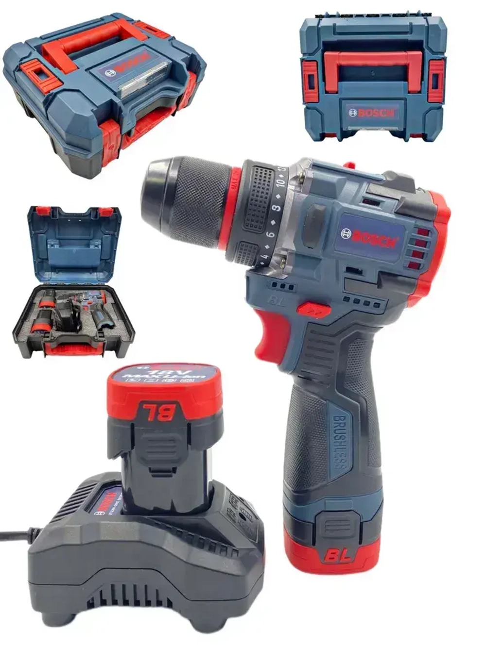 Шуруповерт, 18 В, 40 Нм, 2 АКБ