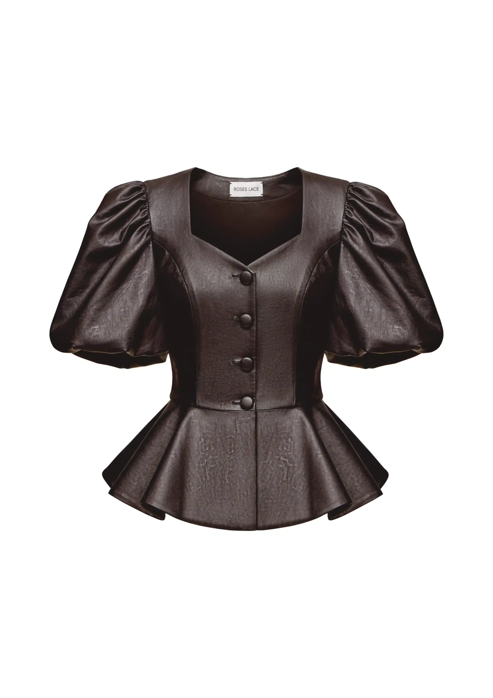 Judy, жакет из шоколадной экокожи