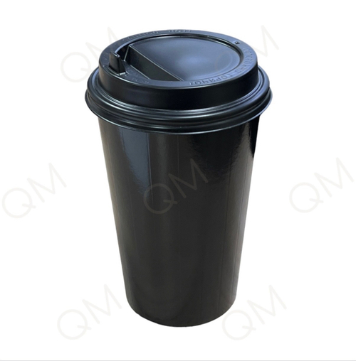 Крышка К89К (носик) ЧЕРНАЯ (К1000, Ф100) СтиролПласт (100шт/упак)