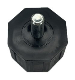 Гильза с цапфой (круг 8мм) для октогонального вала 40мм, черный