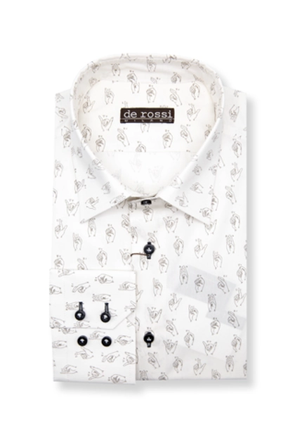 Рубашка с принтом "Язык жестов"