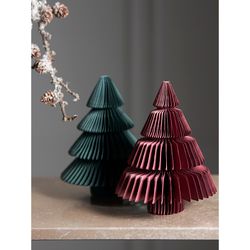 Декор новогодний Honeycomb tree бордового цвета из коллекции New Year Essential