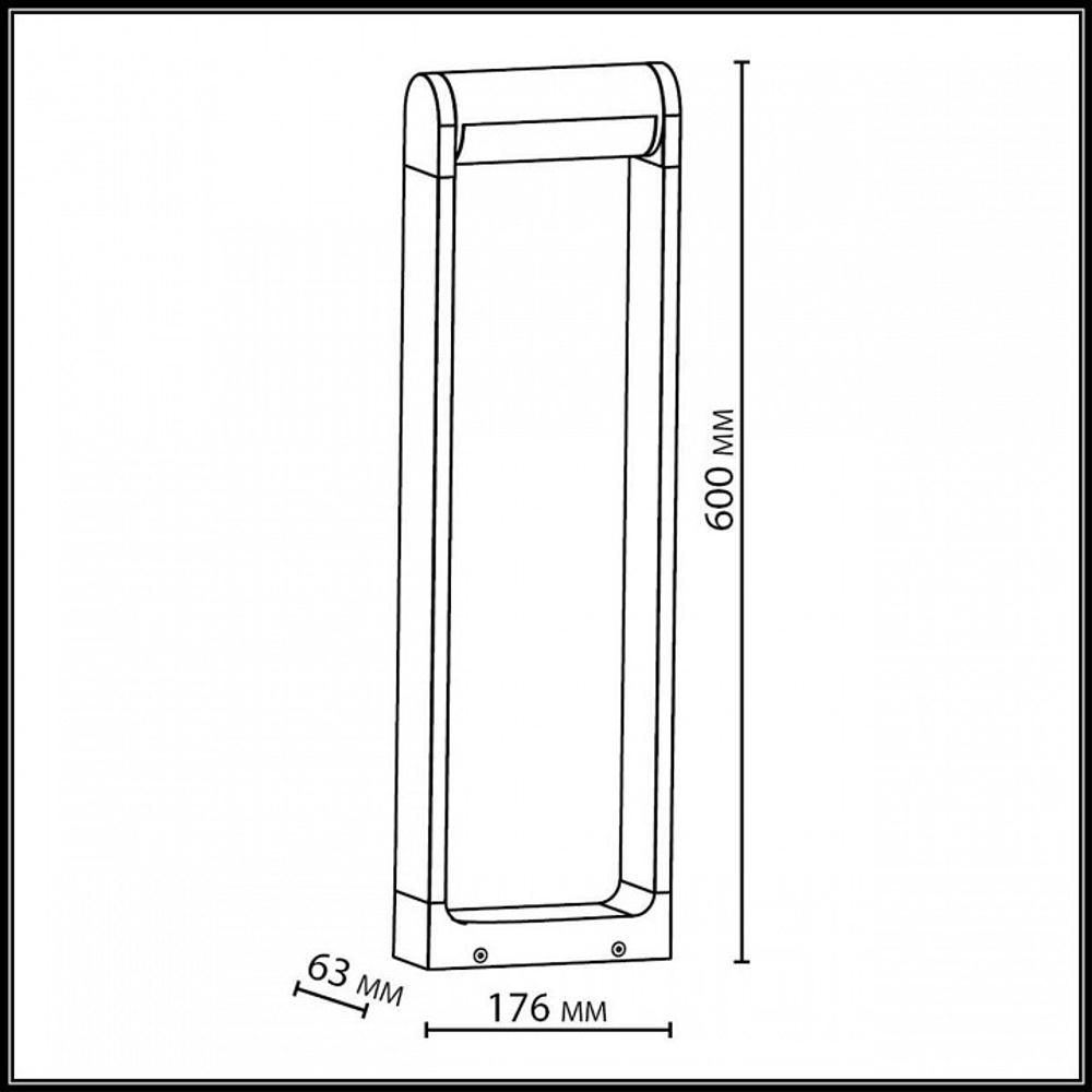 Наземный низкий светильник Odeon Light NATURE 7118/12GL