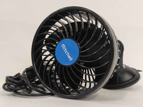 HX-T703 (12 вольт) / Вентилятор салонный на присоске, 15 см, 12V (1 шт.)