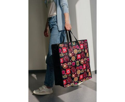 CELLTIX Сумка хозяйственная с рисунком, нетканый материал, 45х50х20см