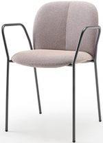 Кресло с обивкой Scab Design Mentha Pop, антрацит, светло-серый