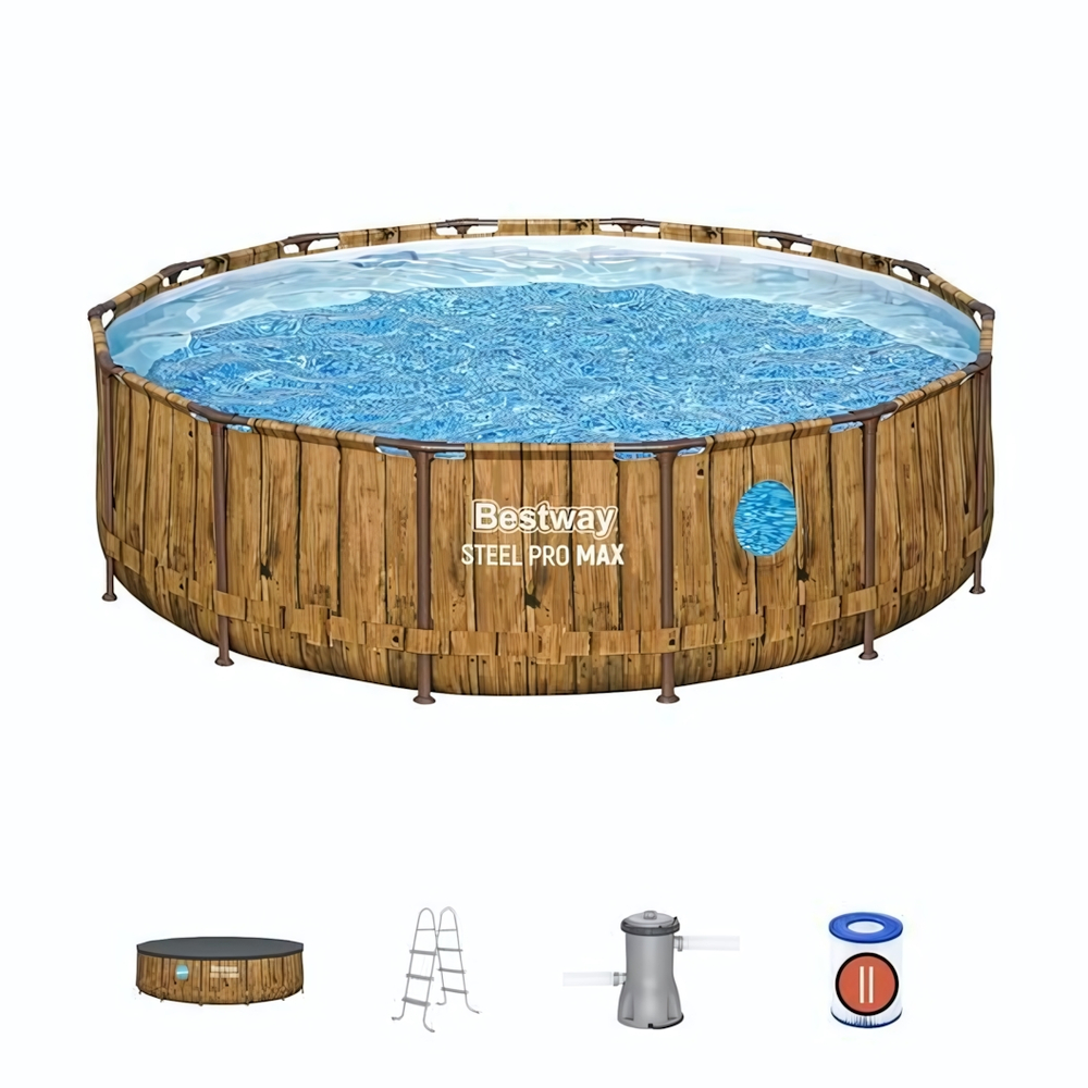 Бассейн каркасный Splashview Round Pool Set 427*107 см +3 аксессуара Bestway (561JM)