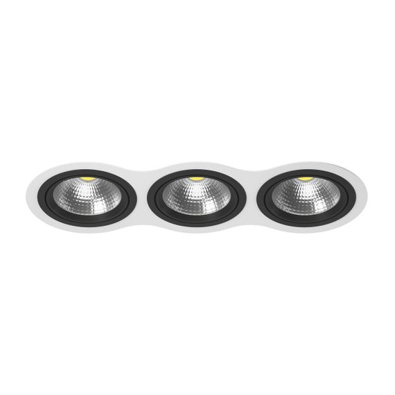 Комплект из светильника и рамки Lightstar Intero 111 (217936+217907+217907+217907) i936070707