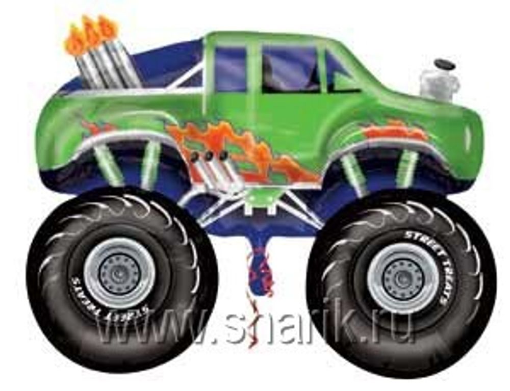 А ФИГУРА/V80 STREET Джип монстр зеленый