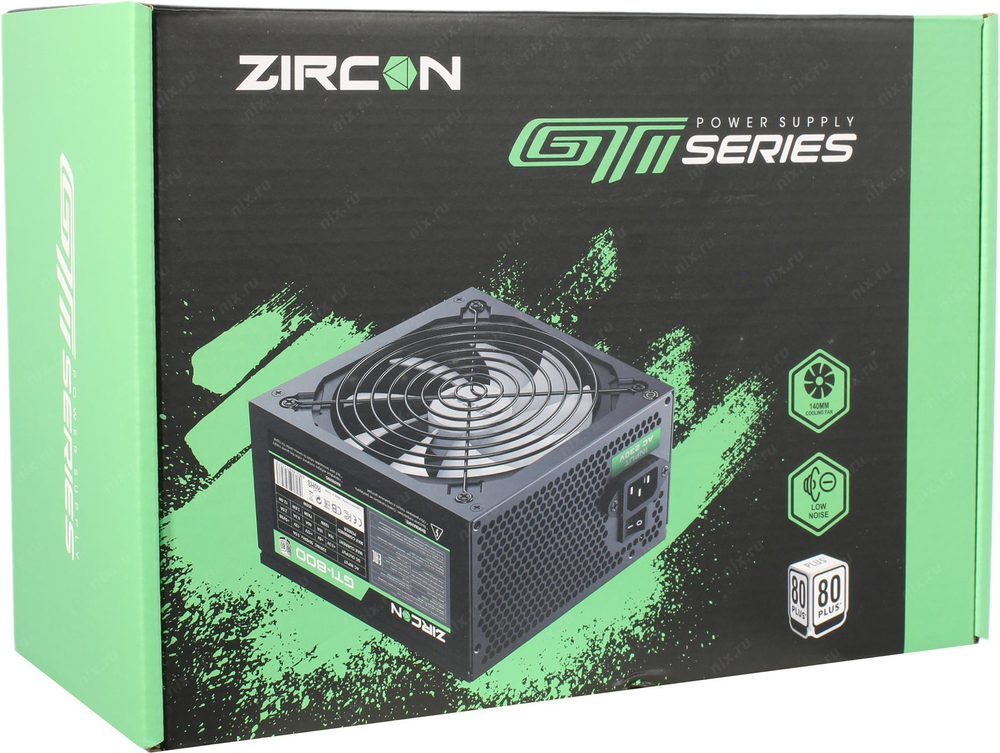 Блок питания ZIRCON &lt;GTI-800&gt; 800W ATX (24+2х4+2x6/8пин)