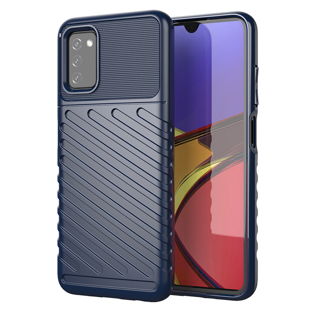 Чехол противоударный для смартфона Samsung Galaxy A03S, серия Onyx (синий цвет) от Caseport