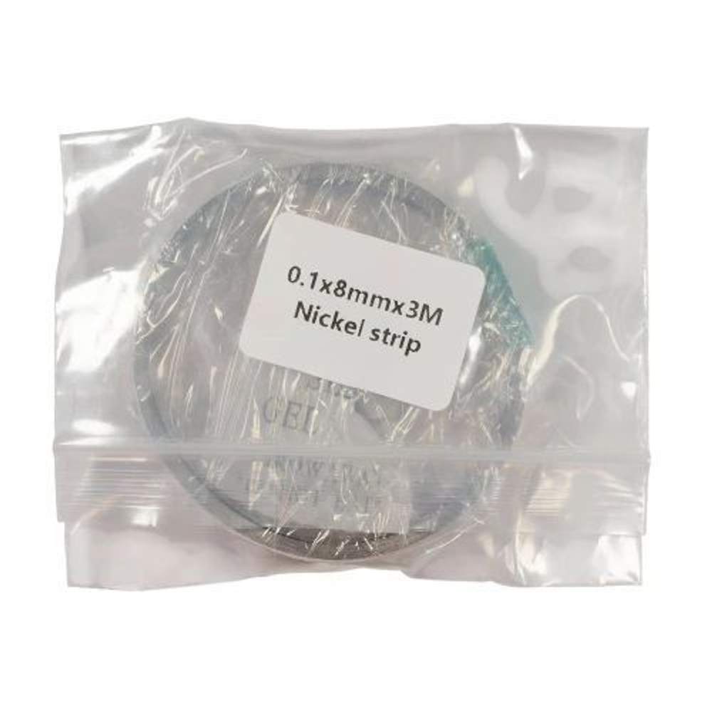 Никелированная лента для сварки и пайки аккумуляторов 0.10*8мм (3 метра)
