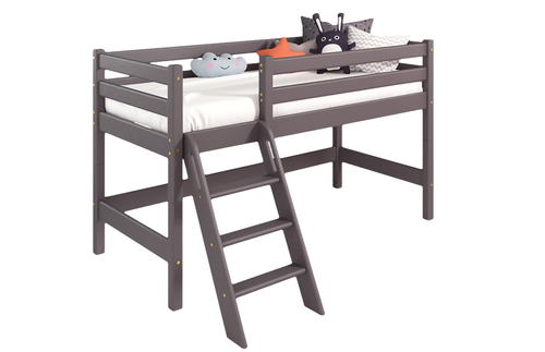 Вариант 12 Низкая кровать"Соня" с наклонной лестницей Лаванда