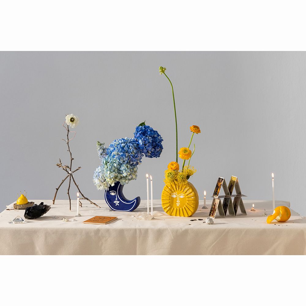 Ваза для цветов Sun, 18 см, желтая