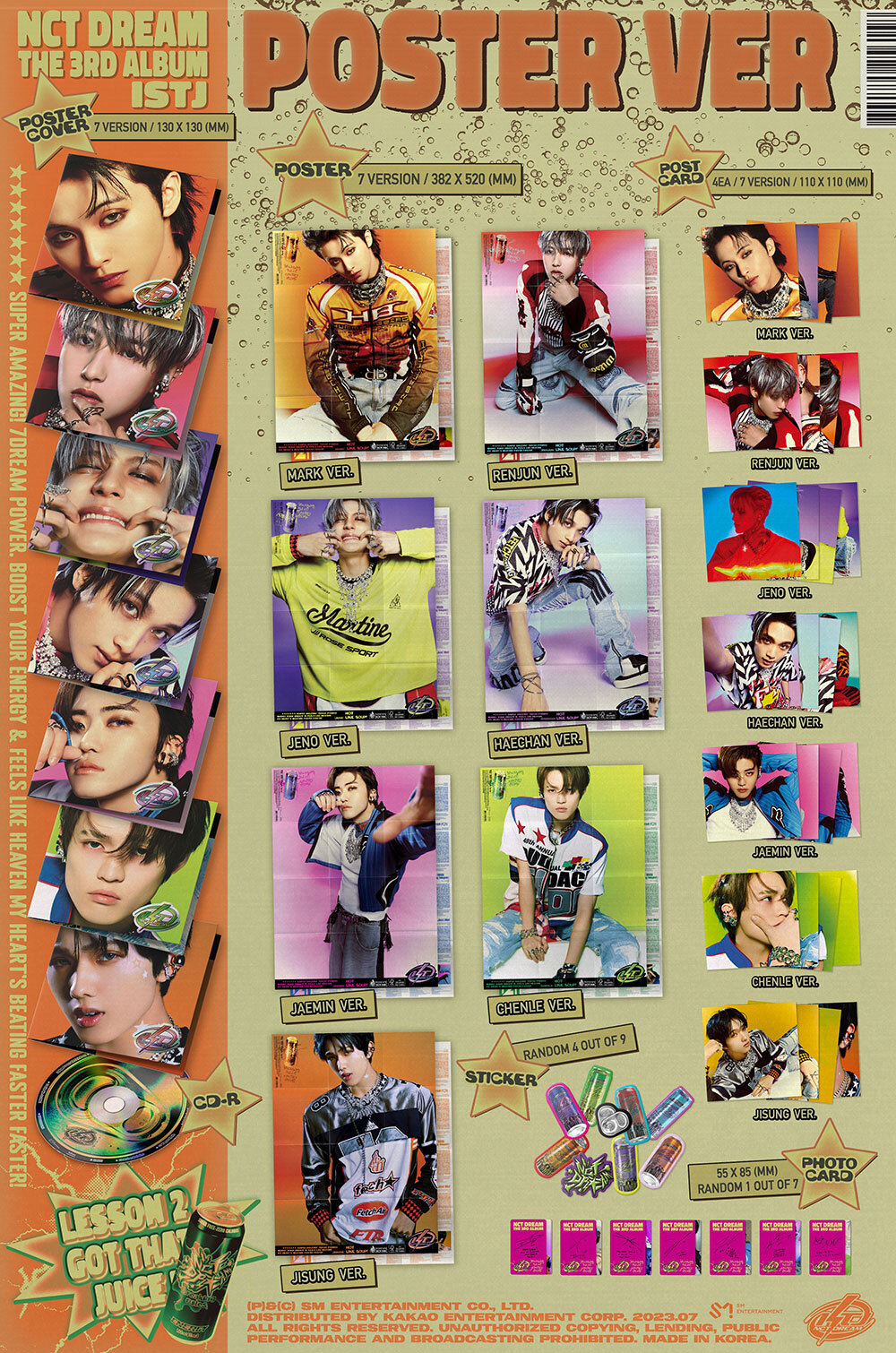 K-POP・アジア NCT DREAM ISTJ Japan ver poster ver set 韓国盤】The 3rd Album『ISTJ』【Poster Ver. (Japan Ver