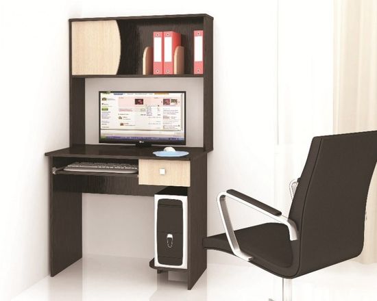 Стол письменный ГРЕТА-4 венге / дуб молочный