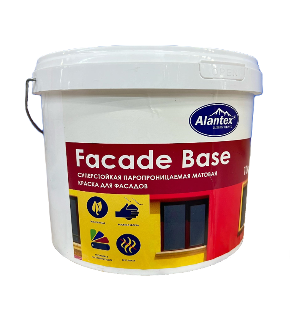 КРАСКА ФАСАДНАЯ ALANTEX FACADE BASE Б "C"  10 КГ (Р-18) (4870233517097)