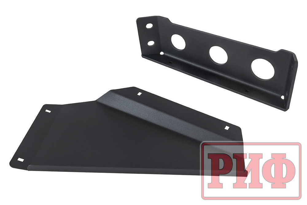 Бампер силовой передний для ГАЗ Соболь NN под штатные фары, с центральной защитной дугой, стандарт РИФ