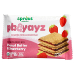 Sprout Organics, PB & Yayz, органические мини-батончики с начинкой, для детей от 2 лет, клубника и арахисовая паста, 5 батончиков по 28 г (1 унция)