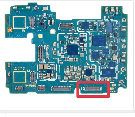 Samsung Galaxy M14 (SM-M146B) - FPC коннектор дисплея (на плату) (правый)