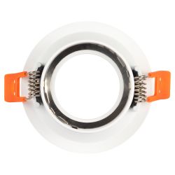 Светильник встраиваемый алюминиевый ЭРА KL97 WH под лампу MR16 GU5.3 белый | Алюминиевые встраиваемые светильники