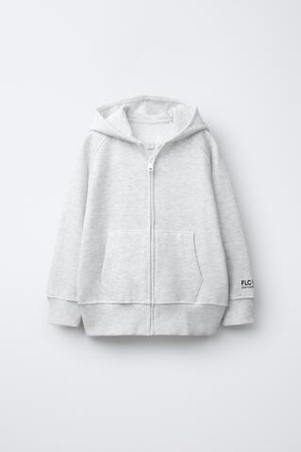 ZARA ТОЛСТОВКА НА МОЛНИИ, СЕРЫЙ МЕЛАНЖ
