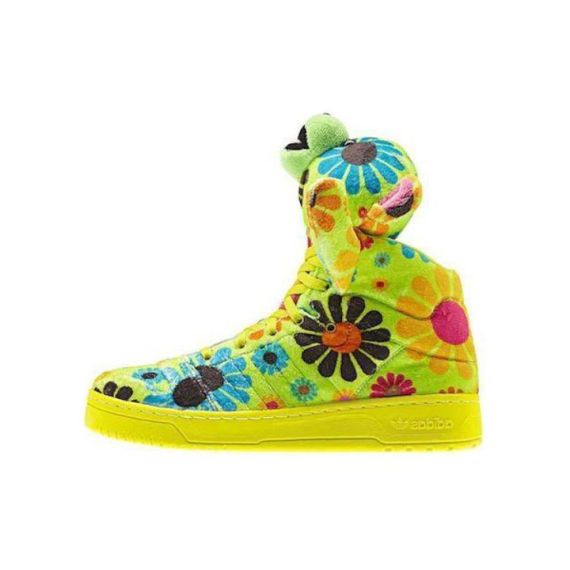 adidas originals Jeremy Scott Кроссовки для скейтбординга Высокие Зеленые Унисекс