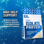 EVLution Nutrition, 100% изолят протеина, без добавок, 454 г (1 фунт)