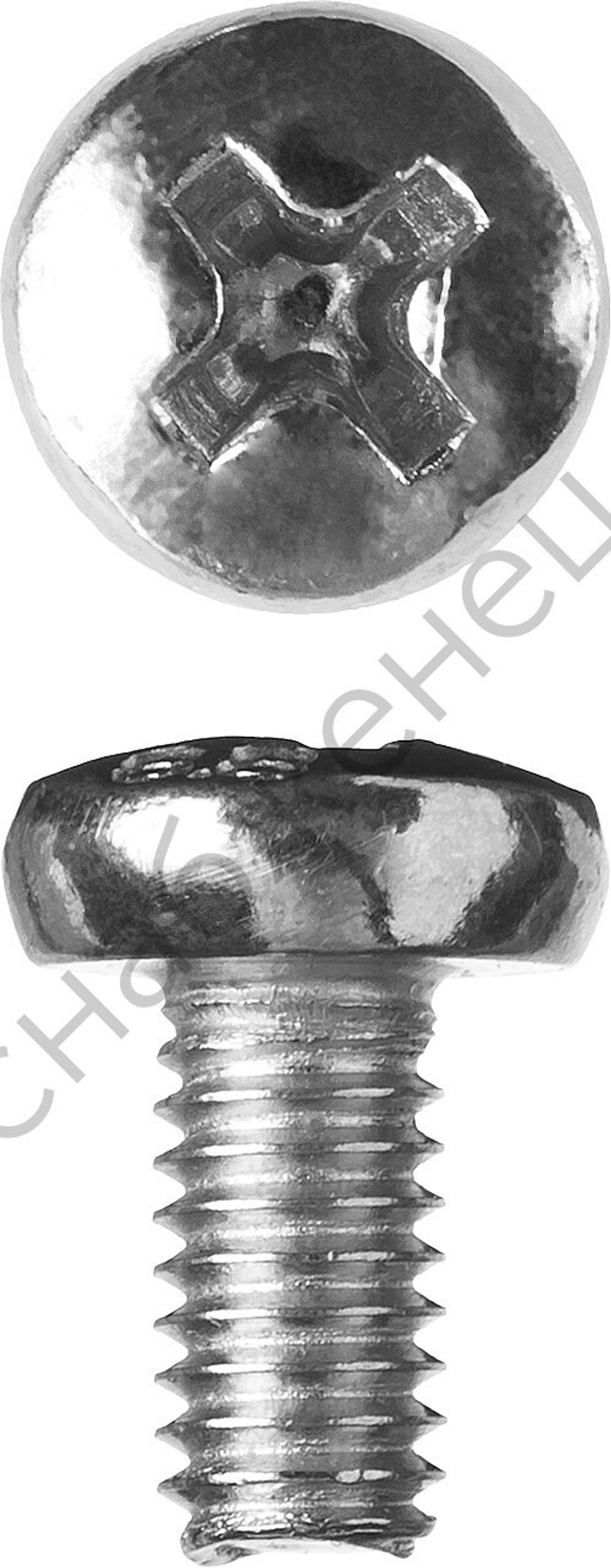 ЗУБР DIN 7985 M4 x 8 мм, кл. пр. 4.8, винт с полусферической головкой, цинк, 5 кг (303150-04-008)