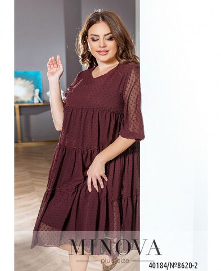 Платье 8620-2-марсала Minova Фото 2