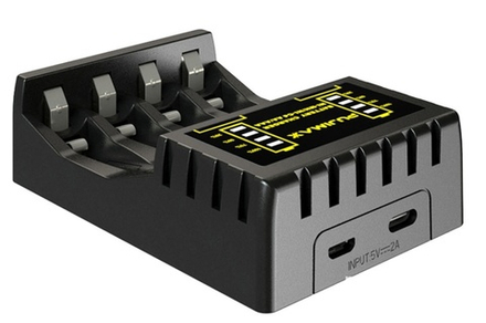 Зарядное от USB аккумуляторов 1.2В AA/AAA 4-слота PJ-N4008