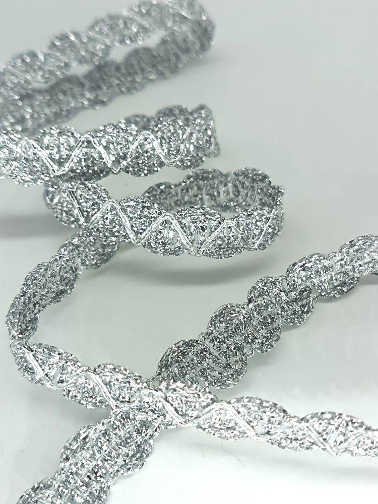 Тесьма декоративная люрекс, ш. 1,2 см