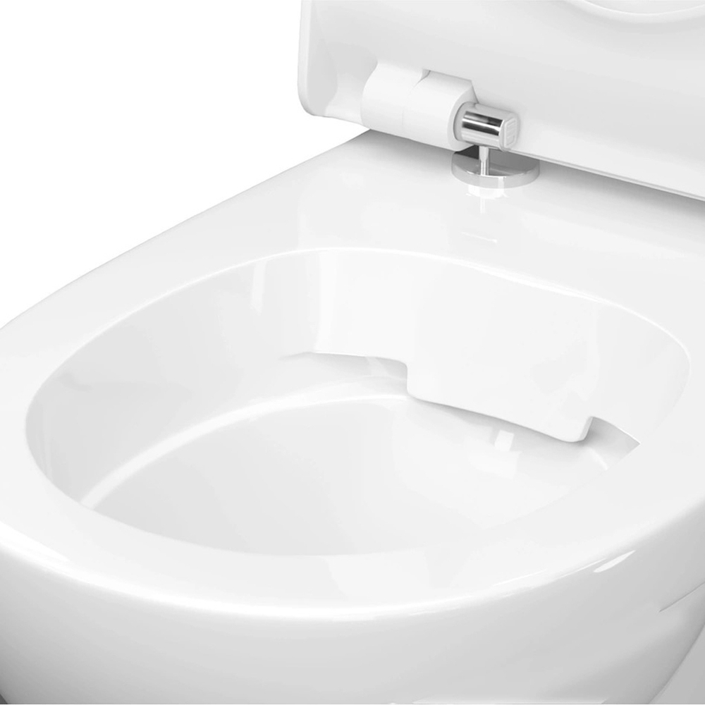 Унитаз-компакт "Альбано" R Slim безободковый (ниж.подв.,гор. выпуск, сид.полип.2кн.арм.) КЕРАМИН