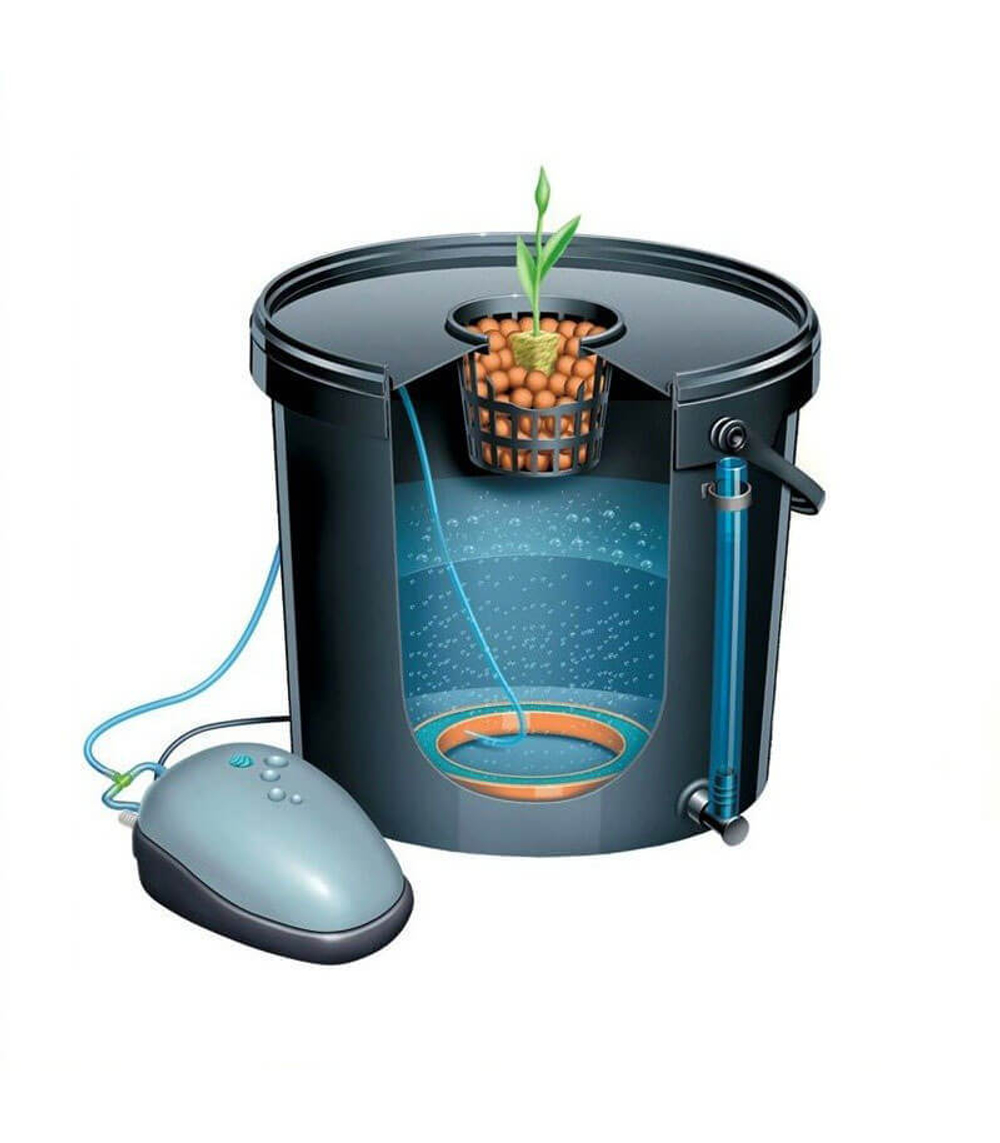 Гидропонная система AquaPot XL с компрессором, 5 шт
