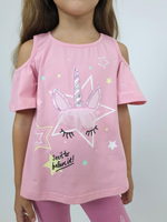 02-124-2 Комплект для девочки (футболка+ лосины)