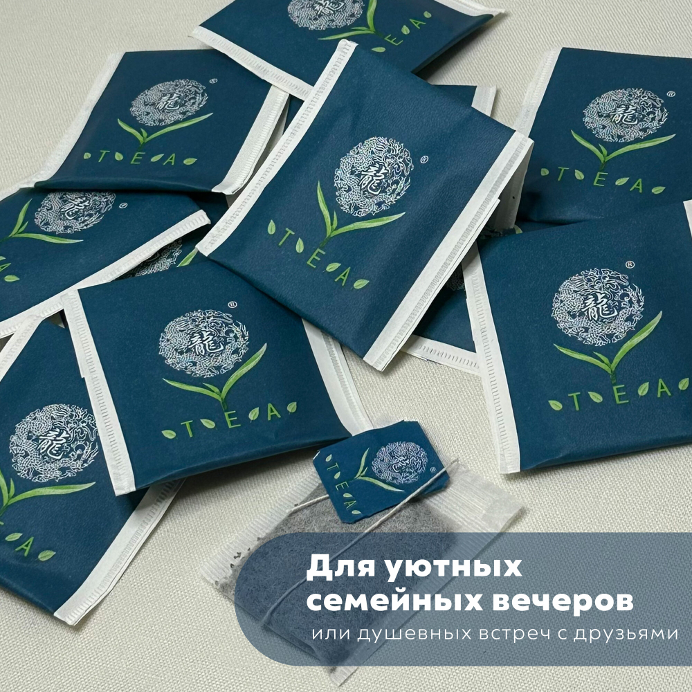 Зеленый чай в пакетиках "Улун Тегуанинь" от бренда "Чайный Дракон Чайный Феникс"