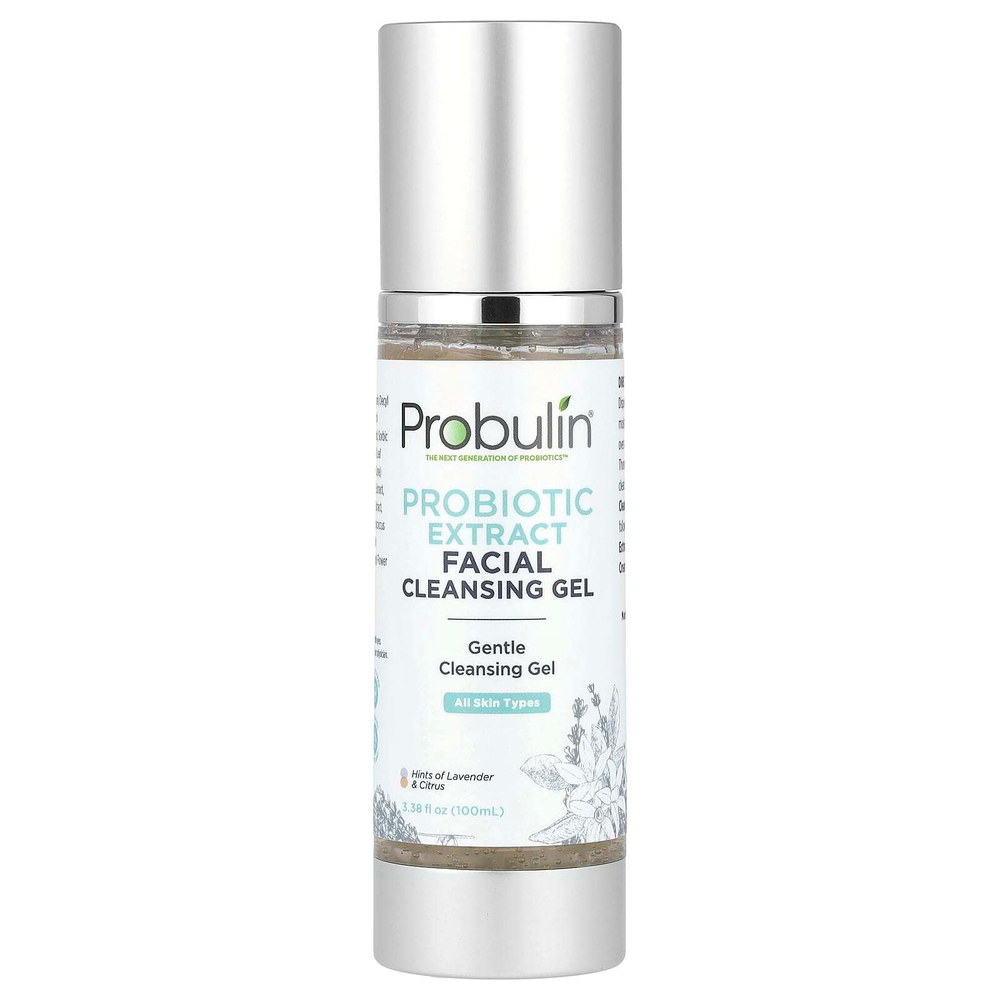 Probulin, Очищающий гель для лица с экстрактом пробиотика, лаванды и цитрусовых, 100 мл (3,38 жидк. унц.)