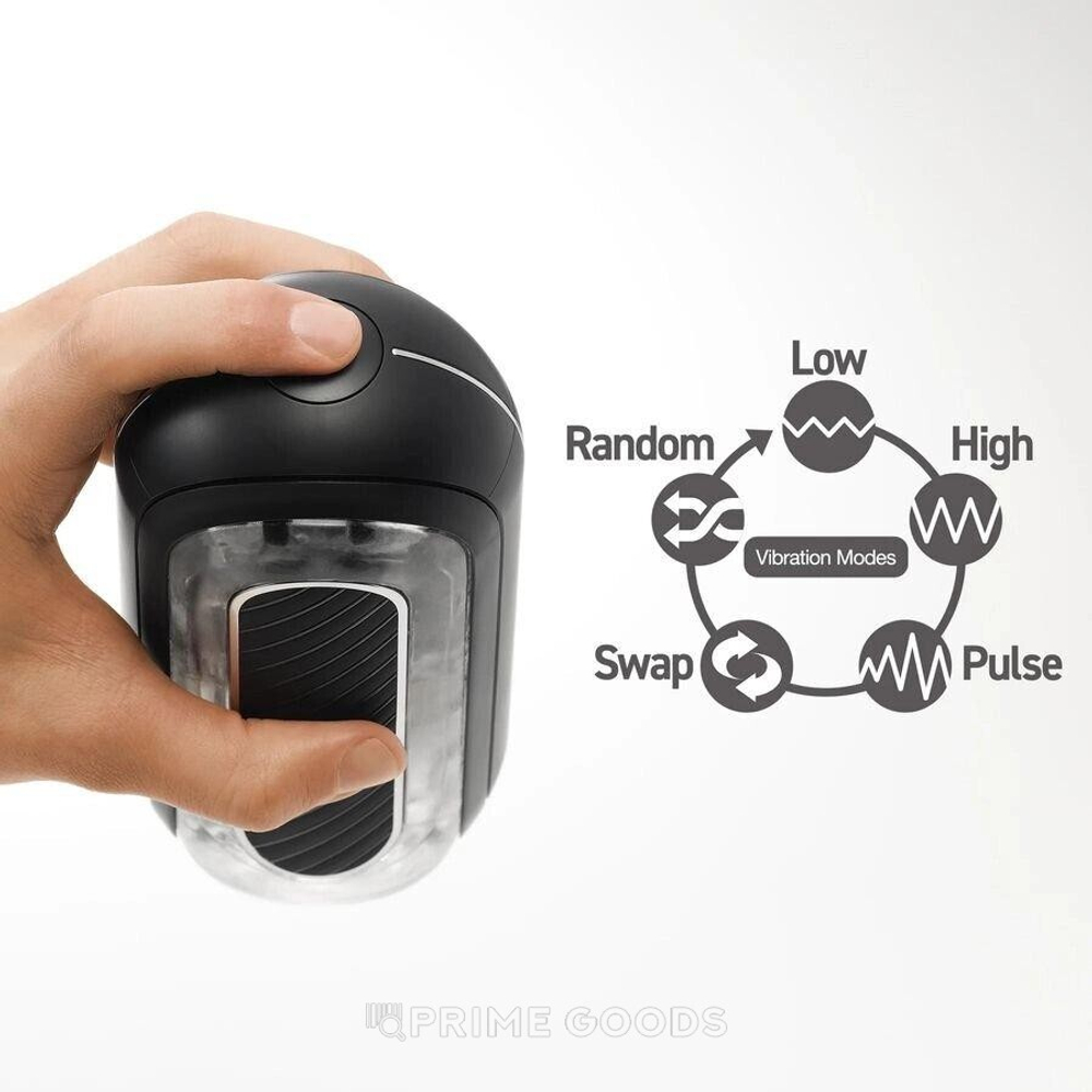 TENGA Flip Zero Gravity, Черный  – японский мастурбатор с вибрацией (усиленная стимуляция)