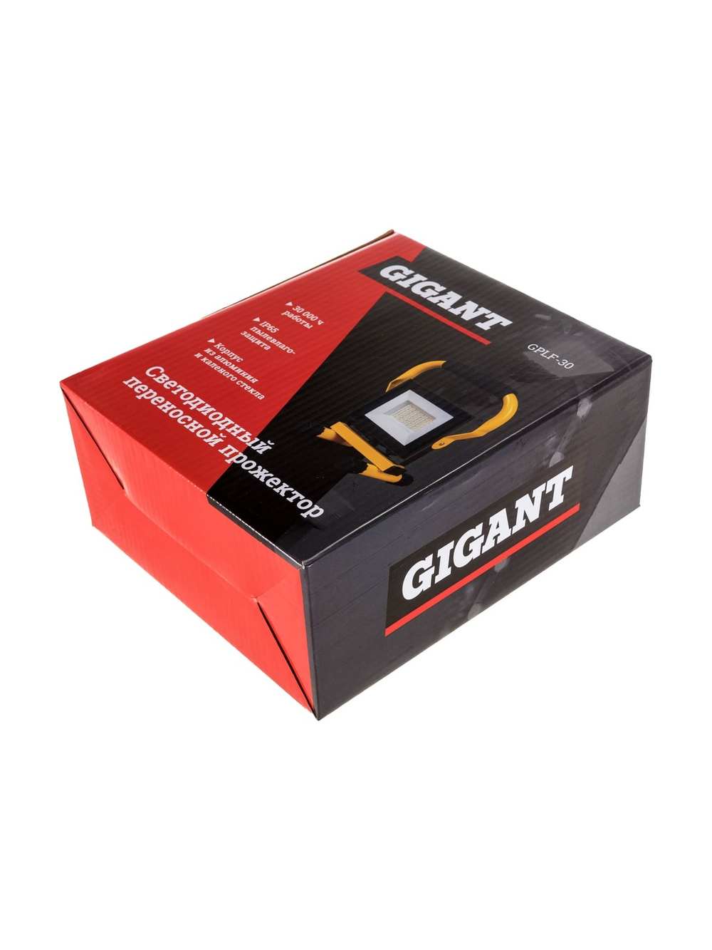 Светодиодный переносной прожектор Gigant IP65 30W 2300Lm 6400K GPLF-30