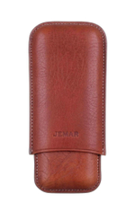 Футляр Jemar на 2 сигары, натуральная кожа 464-2-Buffalo