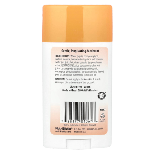 NutriBiotic, дезодорант, дыня с манго, 75 г (2,6 унции)