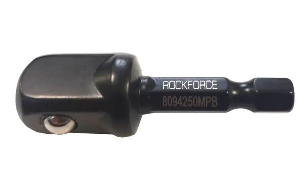 Адаптер переходник для шуруповерта 1/2''(F) x 1/4''(HEX) RockForce##Rock FORCE RF-8094250MPB