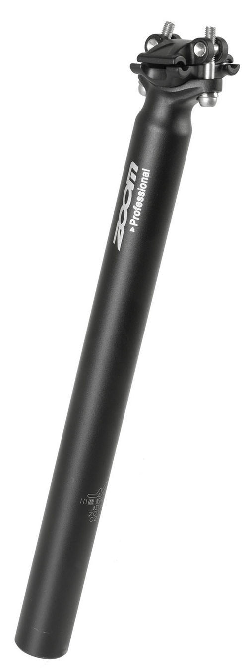 Подседельный штырь 31,6х400мм алюминий б/смещ-я повыш. кач-во удлиненный 400мм, нагрузка до 140кг. SP-D322(ISO-M) матово-черный ZOOM