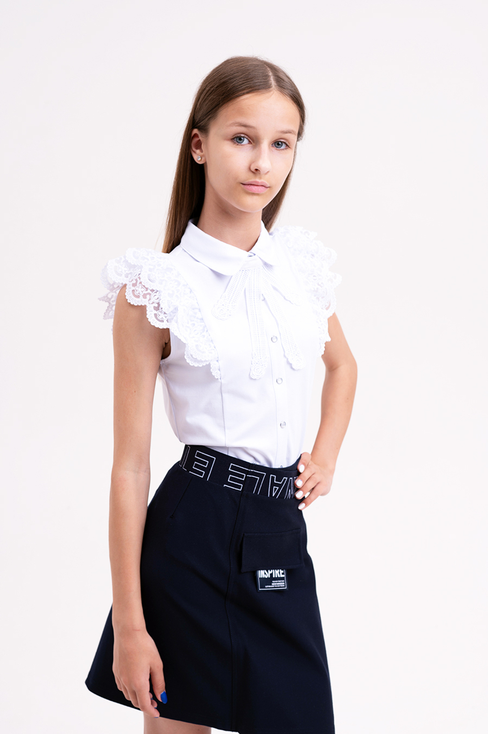 Блуза к/р трикотаж. д/д DELORAS C63715S