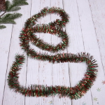 Мишура 2 м 5 см «Метелица», Красный/зеленый