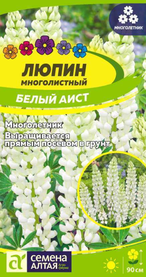 Люпин многолистный Белый аист