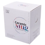 Кружка стеклянная 450мл с крышкой и трубочкой «Апельсин»