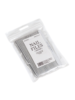 Пилка прямая 100/180 18 см Premium Nail Republic, 25 шт
