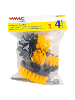 Щетки сменные для уборки, химчистки автомобиля, набор 4 пр. WMC TOOLS WMC-7713