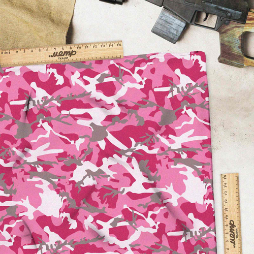 Ткань габардин розовый хаки